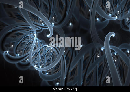 Wissenschaftliche Illustration des DNA-Moleküls Spirale. Gentechnik und Genmanipulation Konzept. DNA-Helix Moleküle und Chromosomen, DNA-Strang, mo Stockfoto