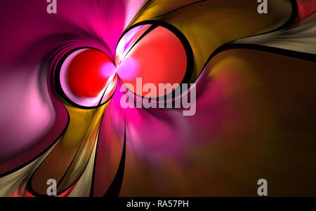 Hellen künstlerischen spritzt. Abstrakte Bewegung Farbe Textur. Moderne futuristischen Muster. Multicolor swirl Hintergrund. Fraktale splash Artwork für Kreative g Stockfoto