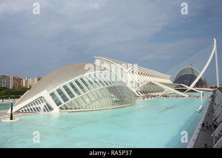 Ciudad de Las Artes y Las Ciencias Stockfoto