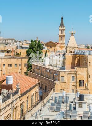 Blick auf die Altstadt von Jerusalem, Israel Stockfoto