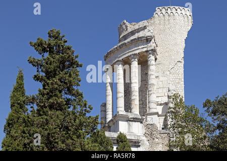 Trophée des Alpes, Tropaeum Alpium, römische Denkmal, La Turbie, Departement Alpes-Maritimes, Provence-Alpes-Côte d'Azur, Frankreich Stockfoto