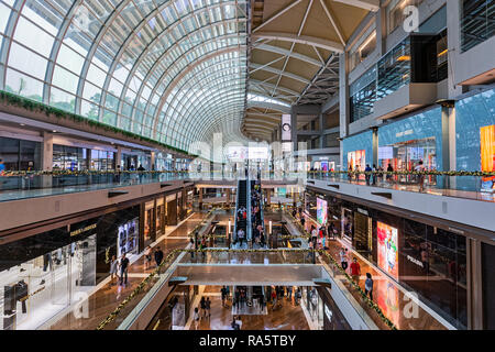 Die Geschï¿½te an der Marina Bay Sands, Singapur Stockfoto