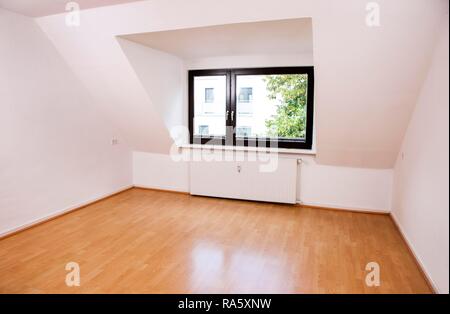 Leeren Raum in einem Loft Apartment Stockfoto