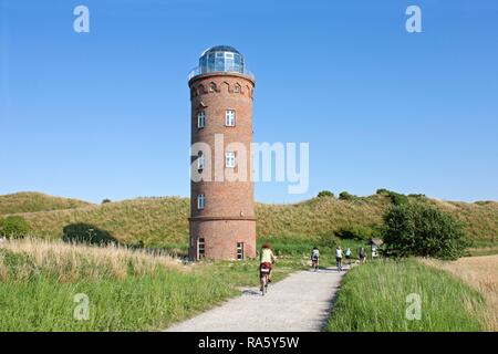 Marine Navigation Turm, Kap Arkona, Insel Rügen, Mecklenburg-Vorpommern Stockfoto