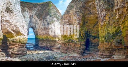 Eine Innenansicht des Kindle Narbe an Flamborough Leuchtturm Stockfoto