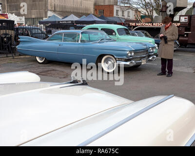 Weybridge, Surrey, Großbritannien. 1. Januar, 2019. Brooklands Museum neue Jahre Tag Oldtimer sammeln. Lage Brooklands Road Weybridge Surrey UK. 01/01/2019 Credit: Martyn Goddard/Alamy leben Nachrichten Stockfoto
