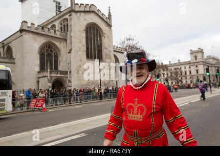 London, Großbritannien. 1. Januar, 2019. Künstler aus der ganzen Welt und dem Vereinigten Königreich zusammen in London kommen für das neue Jahre Day Parade Credit: George Cracknell Wright/Alamy leben Nachrichten Stockfoto