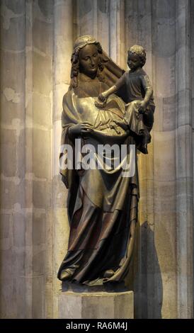 Madonna Abbildung, Stephansdom, Wien, Österreich Stockfoto