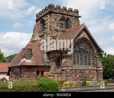Hl. Kreuz Kirche, Appleton Thorn, Warrington, Cheshire, England, UK. Stockfoto