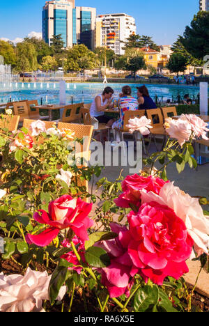 Schwimmbad Aquadrom, Tirana, Albanien Stockfoto