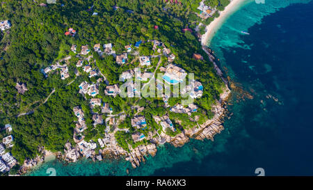 Kap Shark Pool Villen, Koh Tao, Thailand Stockfoto