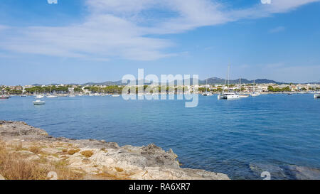 Strand von Mallorca Portocolom Stockfoto