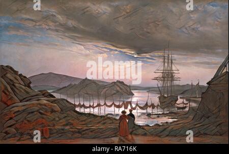 Johan Christian Dahl, Norwegisch (1788-1857), Ansicht von der Straße 6-14 in der Nähe von Christiania, 1827, Öl auf Leinwand. Neuerfundene Stockfoto