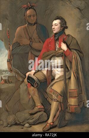 Benjamin West (American, 1738-1820), Oberst Guy Johnson und Karonghyontye (Kapitän David Hill), 1776, Öl auf Neuerfundene Stockfoto