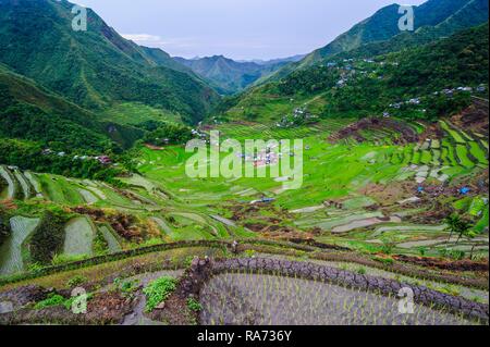 Batad Reisterrassen, Teil des Welterbes Anblick Banaue, Luzon, Philippinen Stockfoto