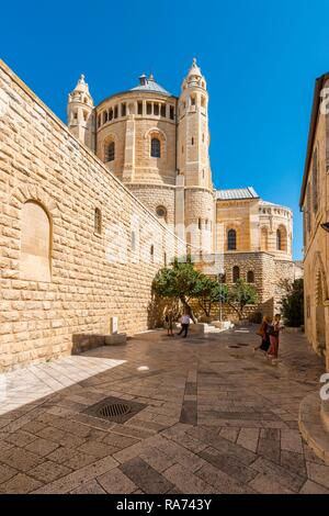 Dormitio Abbey, byzantinische Kirche, den Berg Zion, Jerusalem, Israel Stockfoto