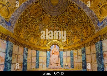 Gebet Nische in der Dormitio Abtei, byzantinische Kirche, den Berg Zion, Jerusalem, Israel Stockfoto