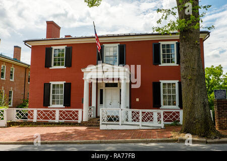 Woodrow Wilson Presidential Library and Museum, 20 North Coalter Street, Staunton, Virginia Stockfoto