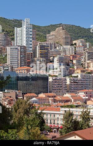 Häuser, Hochhäuser, Monaco Stockfoto