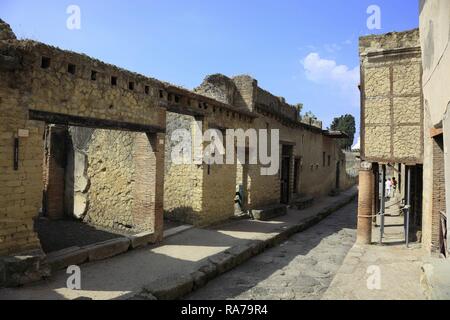 Ausgrabungen von Herkulaneum, Ercolano, Kampanien, Italien, Europa Stockfoto