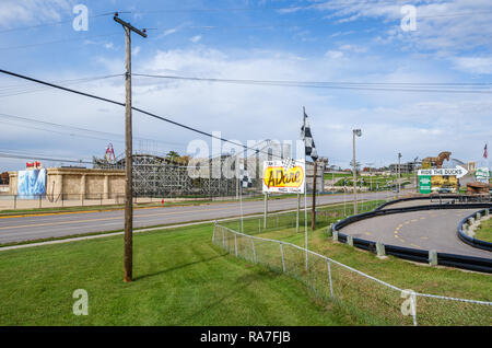 Gebäude in Wisconsin Dells Stockfoto