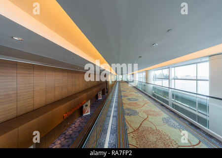 Innenraum der Renaissance Schaumburg hotel, von John Portman konzipiert Stockfoto