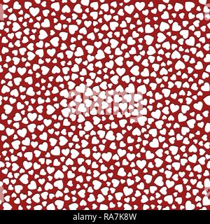 Nahtlose rot Muster mit Herzen. Vector Illustration Stock Vektor