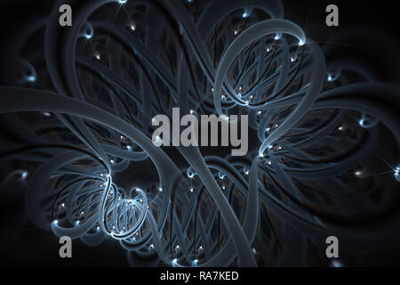Wissenschaftliche Illustration des DNA-Moleküls Spirale. Gentechnik und Genmanipulation Konzept. DNA-Helix Moleküle und Chromosomen, DNA-Strang, mo Stockfoto