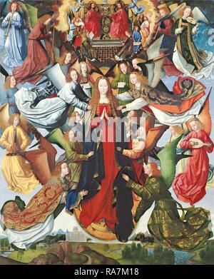 Meister der Saint Lucy Legende, Maria, der Königin des Himmels, Niederländischen, Aktive c. 1480 - C. 1510, C. 1485-1500, Öl auf Neuerfundene Stockfoto