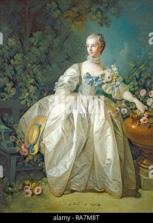 François Boucher, Französisch (1703-1770), Madame Bergeret, möglicherweise 1766, Öl auf Leinwand. Neuerfundene durch Gibon. Klassische Kunst neuerfundene Stockfoto