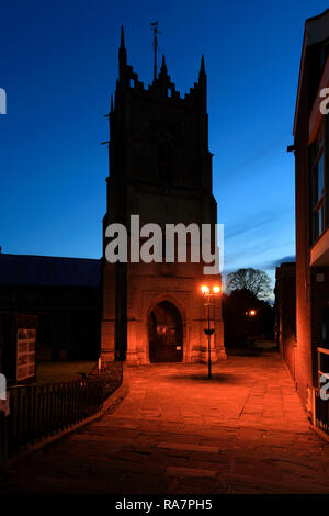 St. Peters Kirche, Wisbech Stadt, Flussauen, Cambridgeshire, England, Großbritannien Stockfoto