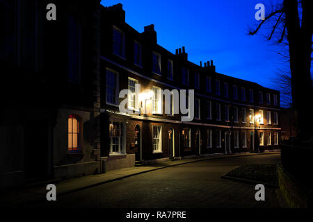 Georgianische Architektur, die Mondsichel, Wisbech Stadt, Cambridgeshire, England, Großbritannien Stockfoto