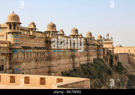 Gwalior Fort in Madhya Pradesh, Indien Stockfoto