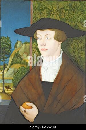 Bernhard Strigel (Deutsch, 1460-1461 - 1528), Hans Roth [Vorderseite], 1527, Öl auf Leinwand. Neuerfundene durch Gibon. Klassische neuerfundene Stockfoto