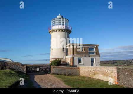 Belle Tout Lighthouse, Birling Gap, East Sussex. Stockfoto