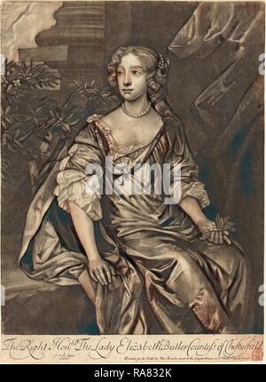 Alexander Browne nach Sir Peter Lely (Briten, aktive Ende des 17. Jahrhunderts), das Recht auf Lady Elizabeth Butler neuerfundene Stockfoto