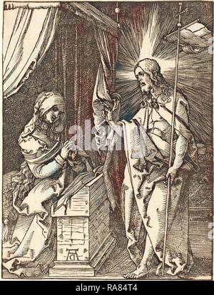 Albrecht Dürer (1471 - 1528), Christus zu seiner Mutter, wahrscheinlich C. 1509-1510, Holzschnitt. Neuerfundene Stockfoto