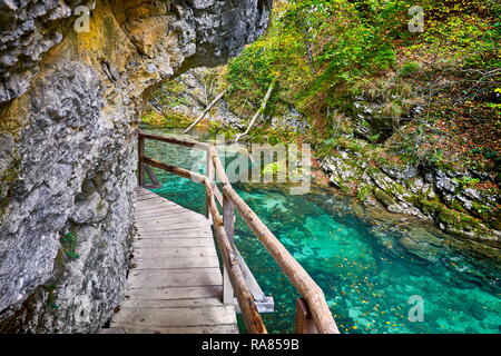 Slowenien - Vintgar Gorge, Triglav Nationalpark, julischen Alpen Stockfoto