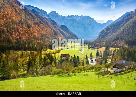 Logar-tal, Slowenische Alpen, Slowenien Stockfoto