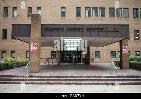 Allgemeine Ansicht GV von Southwark Crown Court, London Stockfoto