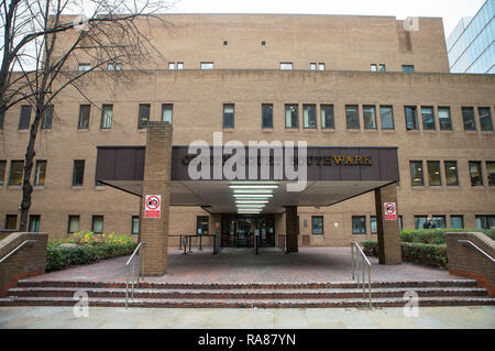 Allgemeine Ansicht GV von Southwark Crown Court, London Stockfoto