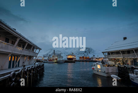 An Bord der Hurtigruten coastal Steamer, Norwegen. Stockfoto