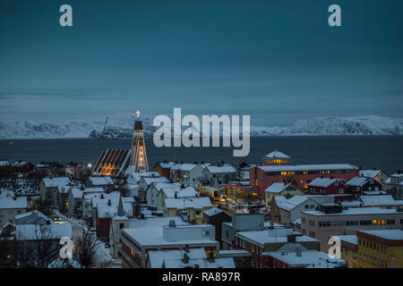 Kirche Hammerfest, Norwegen. Stockfoto