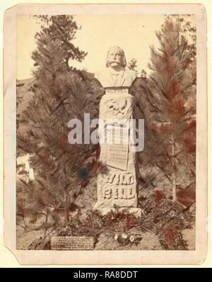 Die Wild Bill Denkmal. James B. Hickoc [d. h. Hickok], Alias Wild Bill, geboren am 27. Mai 1837 bei Homer, Illinois getötet von Jack neuerfundene Stockfoto