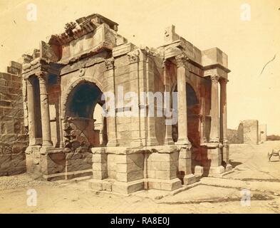 Tebessa, Arc De Triomphe Quadrifrons Caracalla dritten Jahrhundert, Algier, die Neurdein Fotografien von Algerien einschließlich Neuerfundene Stockfoto