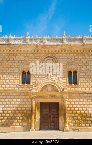 Fassade der Duques de Medinaceli Palast. Cogolludo, Provinz Guadalajara, Spanien. Stockfoto