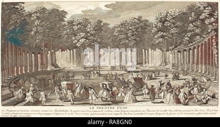 Jean-Baptiste Rigaud (Französisch, aktive 1752-1761), Le Théâtre d'Eau, Ätzen und Gravieren. Neuerfundene Stockfoto