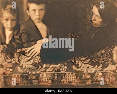 Gertrude Käsebier, Familie Gruppe (Mrs. Weiß, Maynard & Lewis), amerikanischen, 1852-1934, C. 1899, platinum neuerfundene Drucken Stockfoto