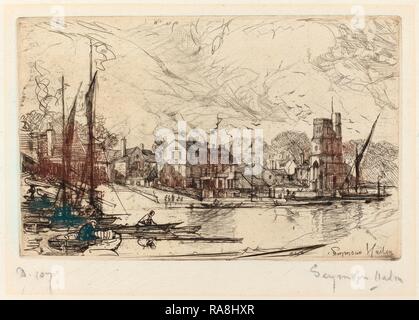 Francis Seymour Haden, Harry Kelly's, Putney, Britischen, 1818-1910, Radierung. Neuerfundene durch Gibon. Klassische Kunst mit einem Neuerfundene Stockfoto