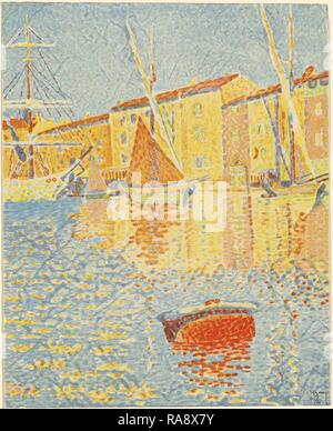 Paul Signac (Französisch, 1863-1935), der Boje (La Bouée), 1894, 6-farbige Lithographie. Neuerfundene durch Gibon. Klassische Kunst neuerfundene Stockfoto